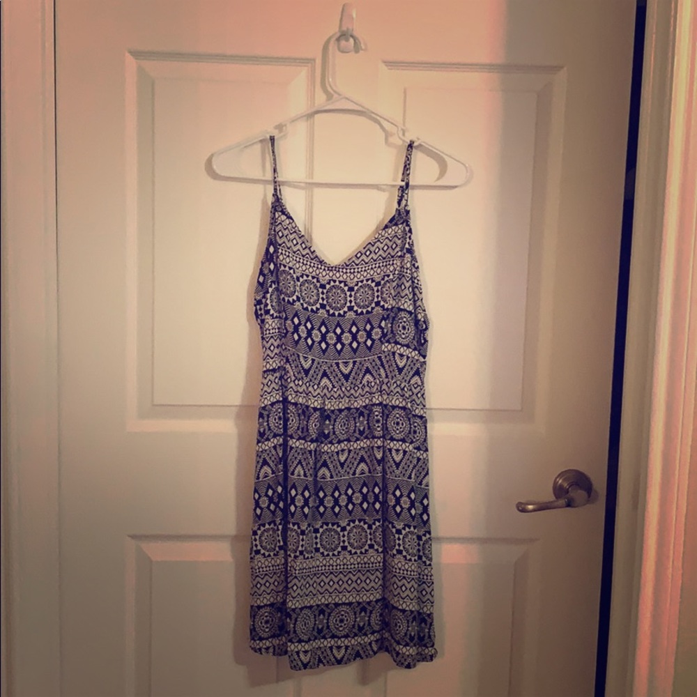 Black and White Patterned Dress